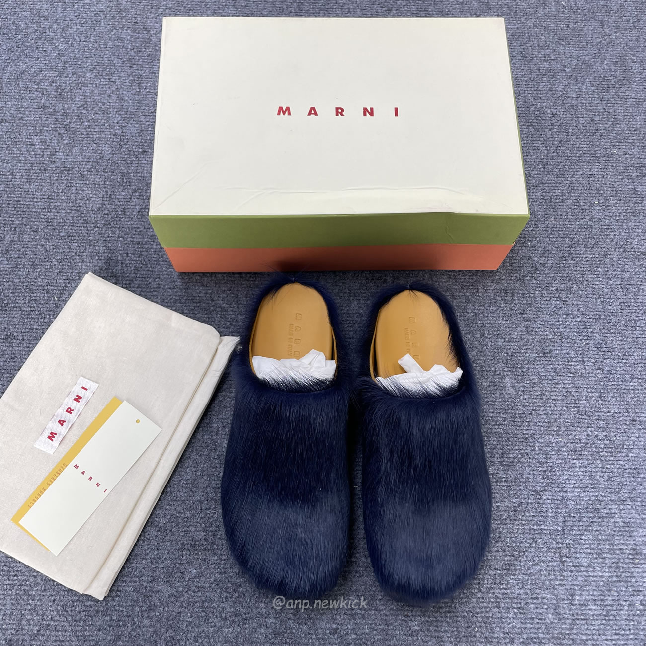 Marni Fussbet Sabot Calf Hair Slippers (4) - newkick.cc